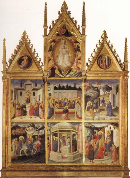 Mariotto Di Cristofano Stories from the Lives of Christ and the Virgin Norge oil painting art